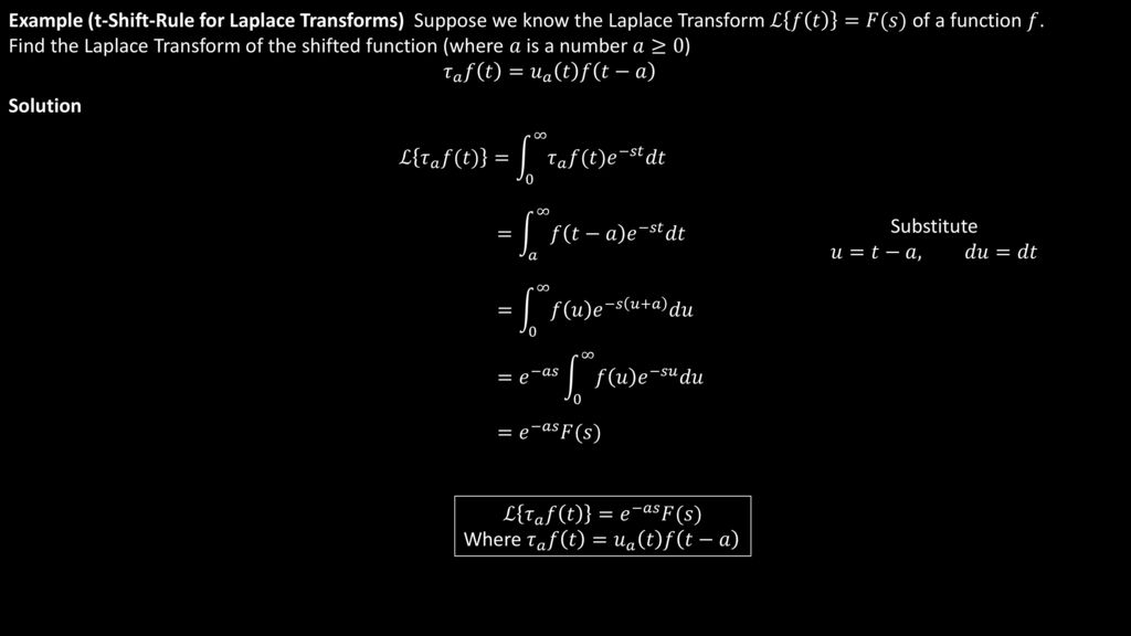 Laplace Transforms Ppt Download