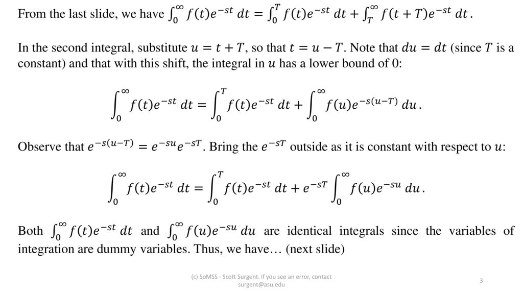 Laplace Transforms Of Periodic Functions Ppt Download
