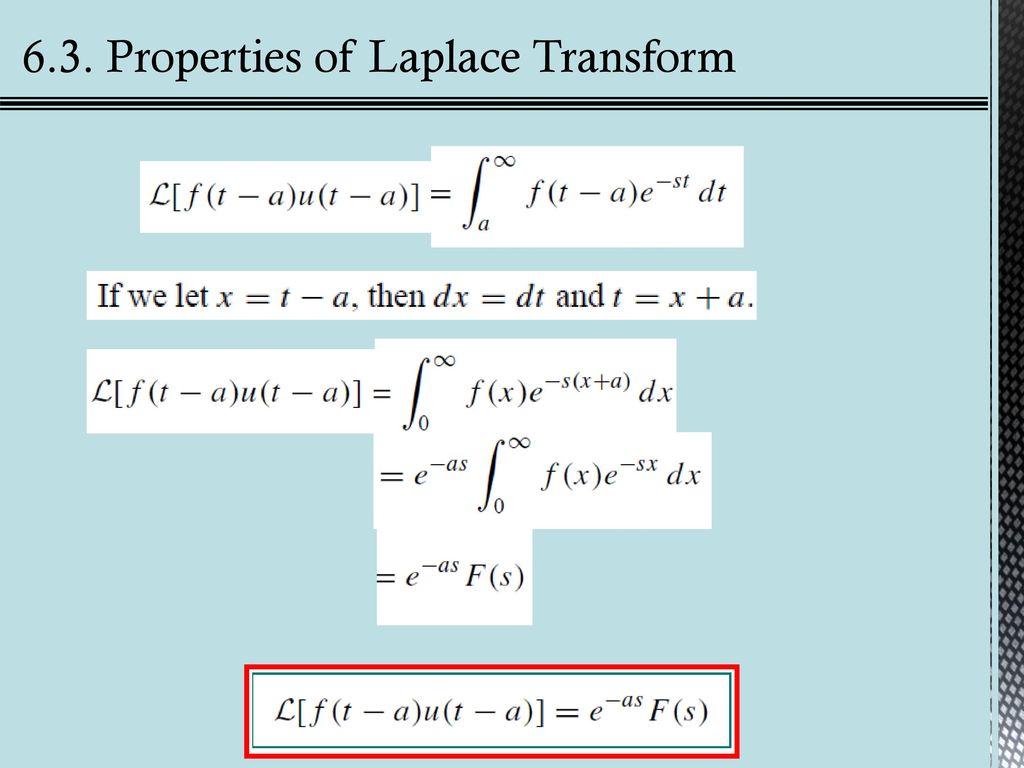 The Laplace Transforms Ppt Download