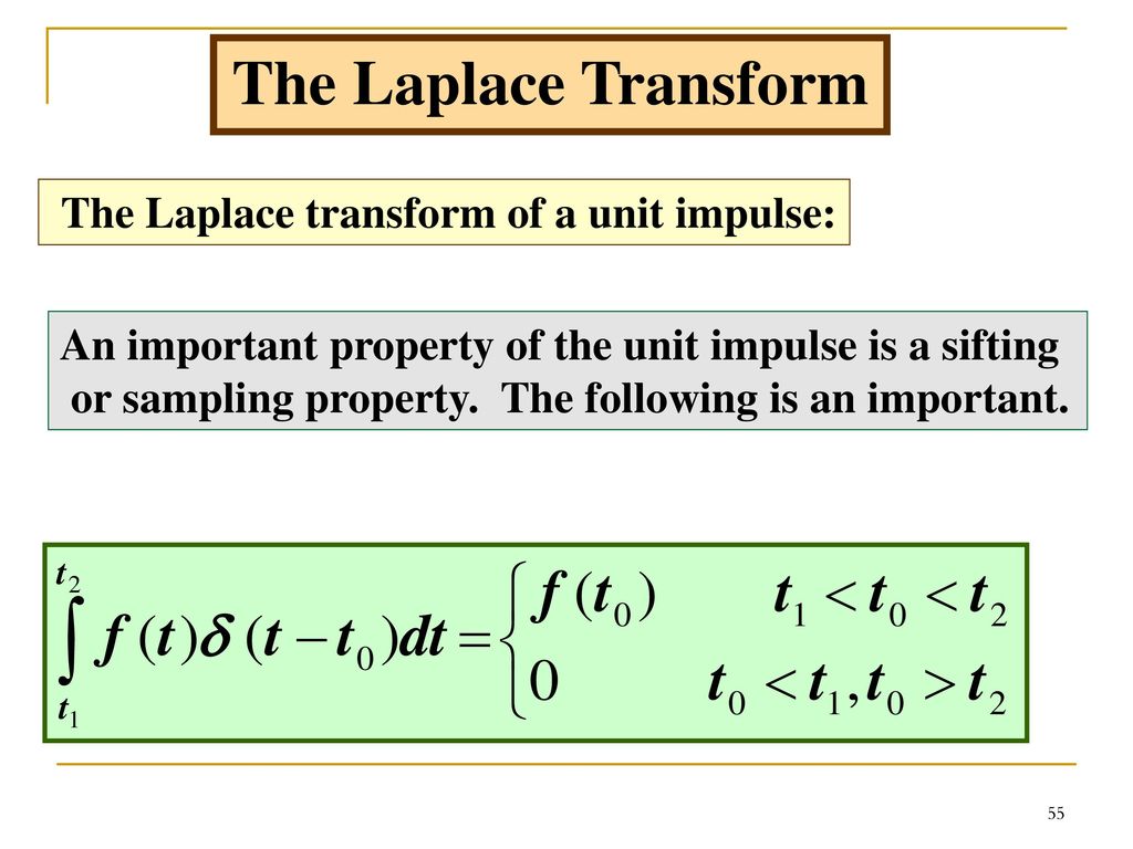 Import properties. Laplace transform. Laplace.