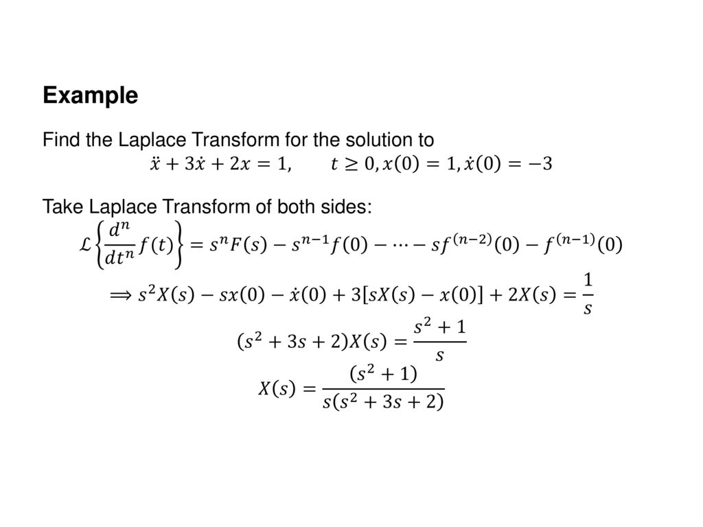 Inverse Laplace Transform Ppt Download