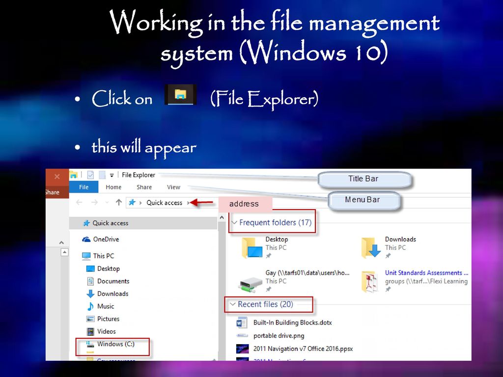Navigation and file management ppt download