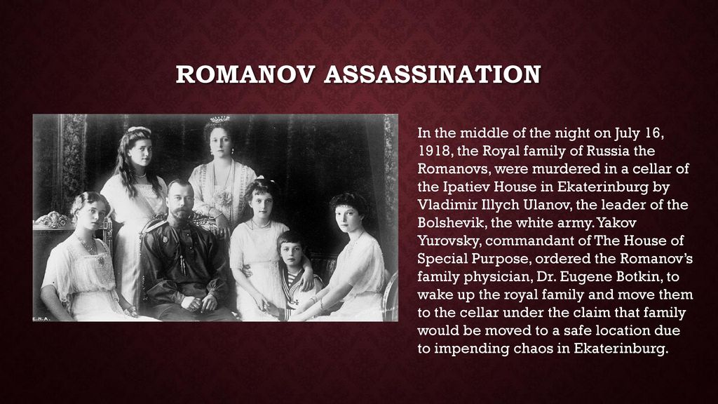 Romanov assassination