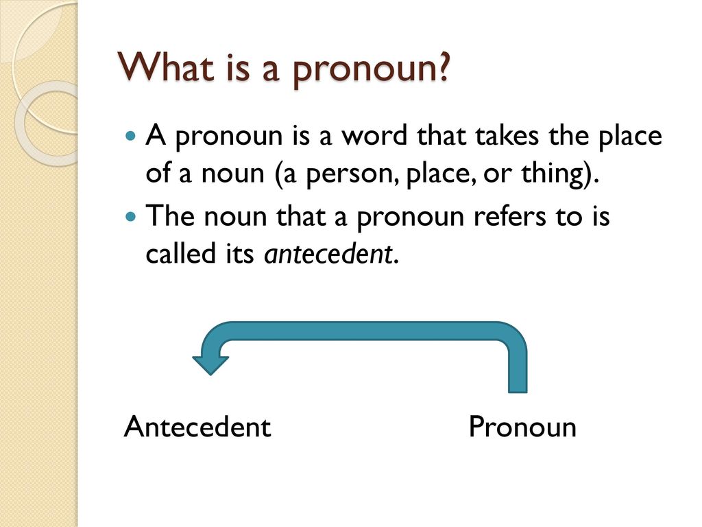 Everything You (N)ever Wanted to Know about Pronouns - ppt download