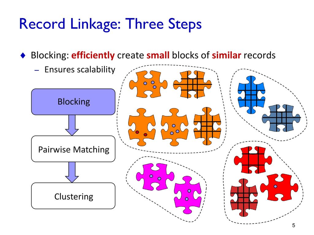 Record Linkage for Big Data - ppt download