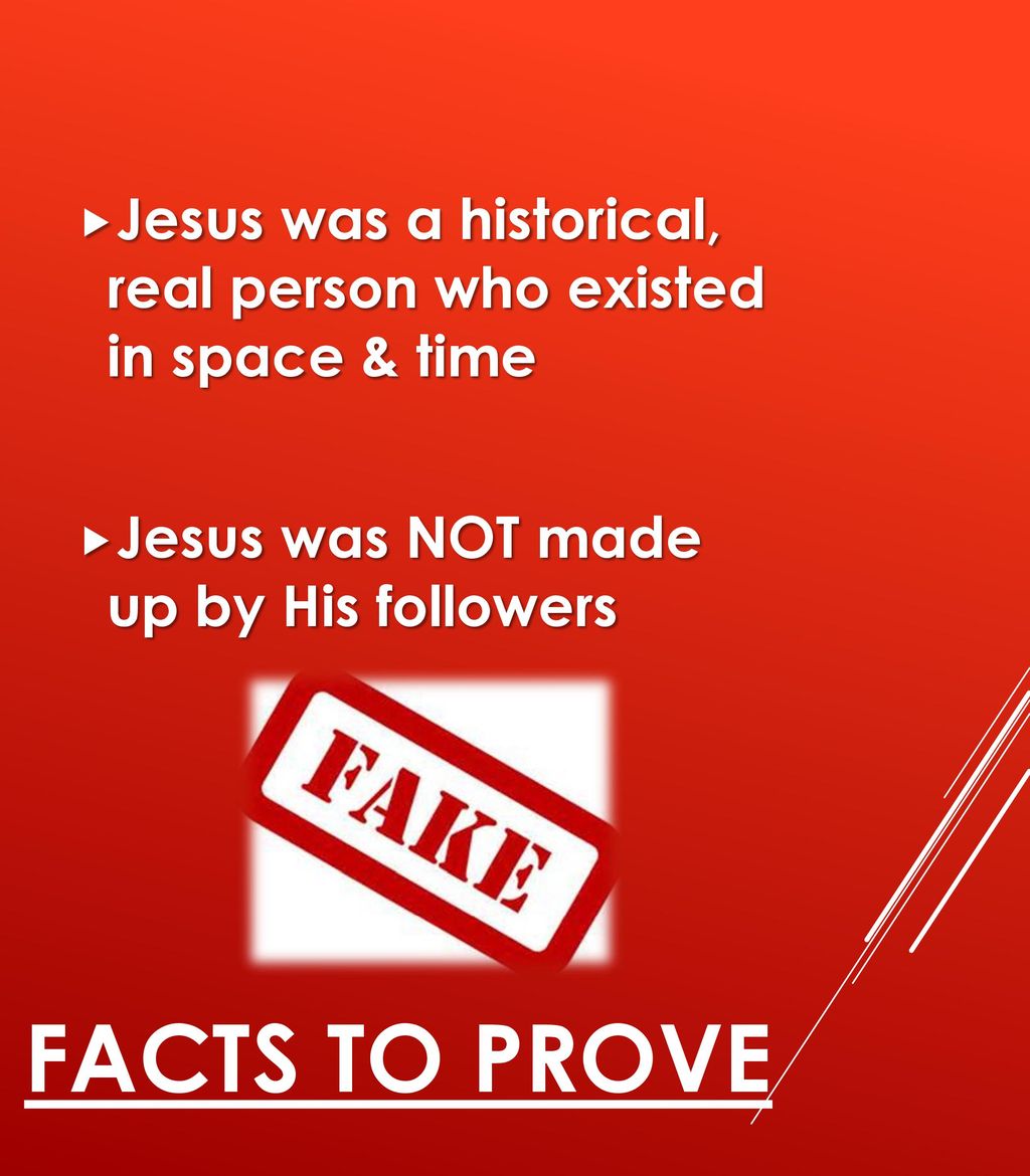 Jesus was a historical, real person who existed in space & time