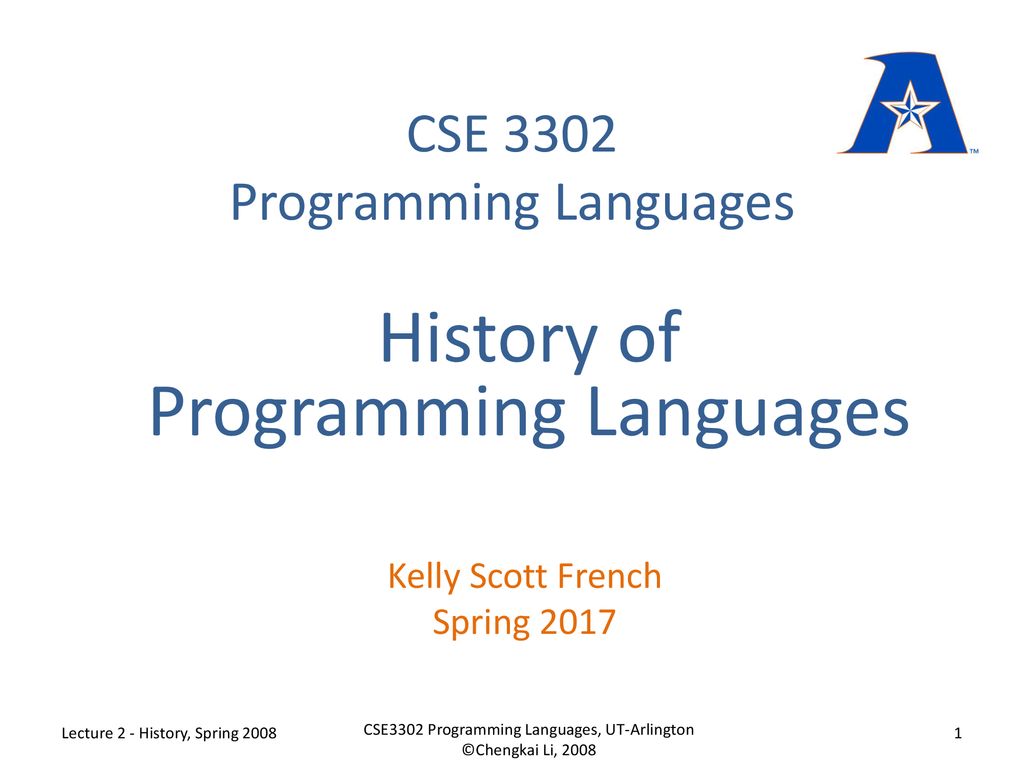CSE 3302 Programming Languages - ppt download