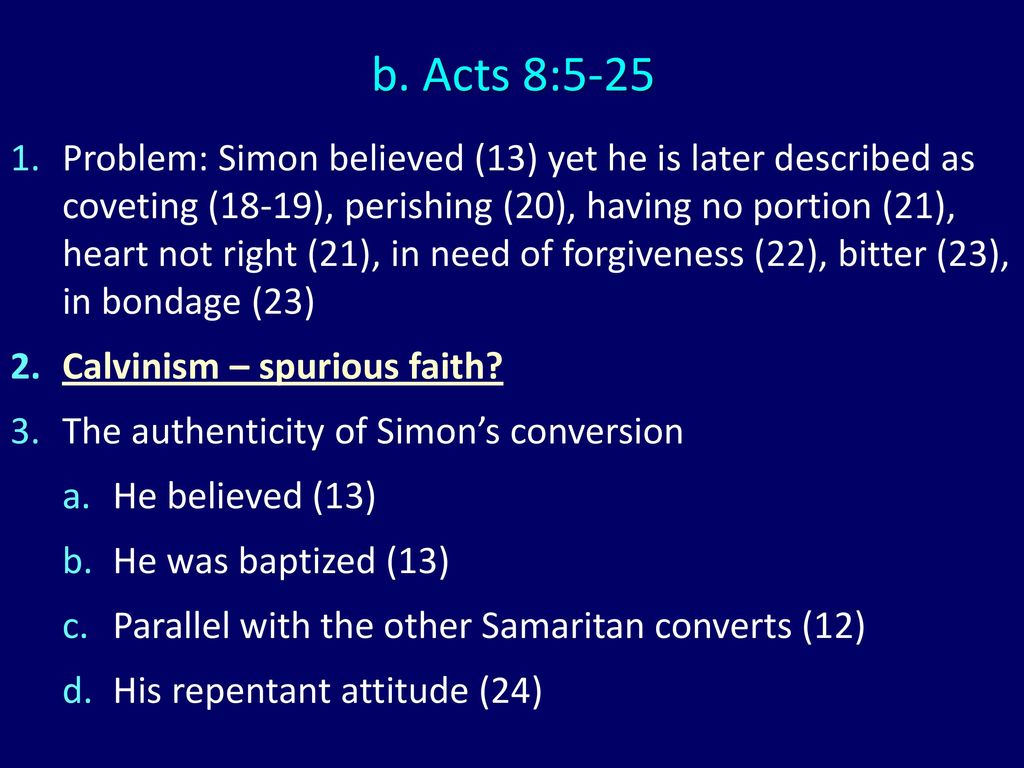 b. Acts 8:5-25