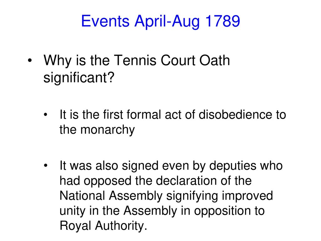 Events April Aug 1789 Revolutions Unit 3 AOS 1 Date: 23/05/ ppt download
