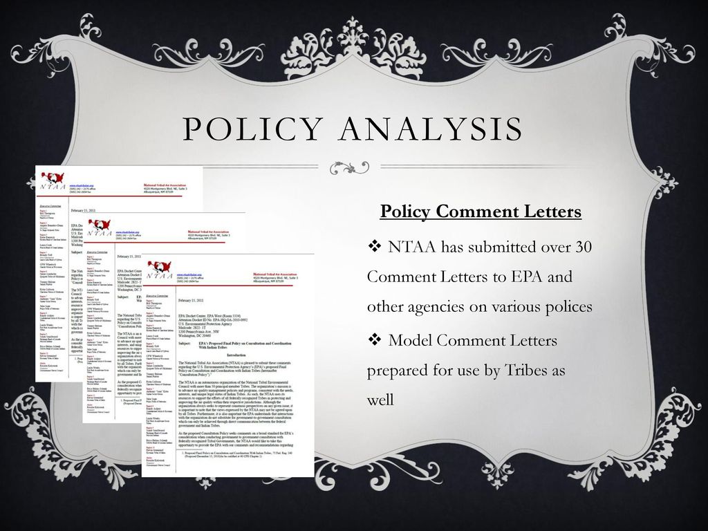 Policy Comment Letters