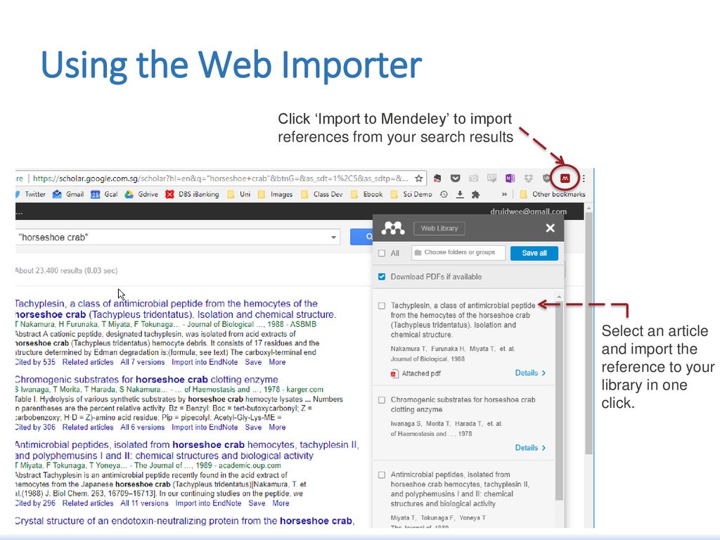 mendeley importer mendeley importer
