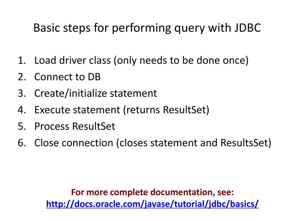 Database programming in java ppt download