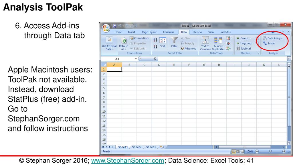 download data analysis toolpak excel 2013