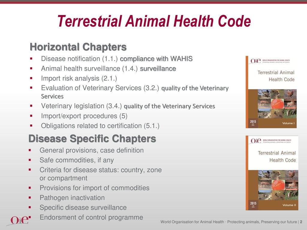 PPR General requirements of the Terrestrial Animal Health Code - ppt  download