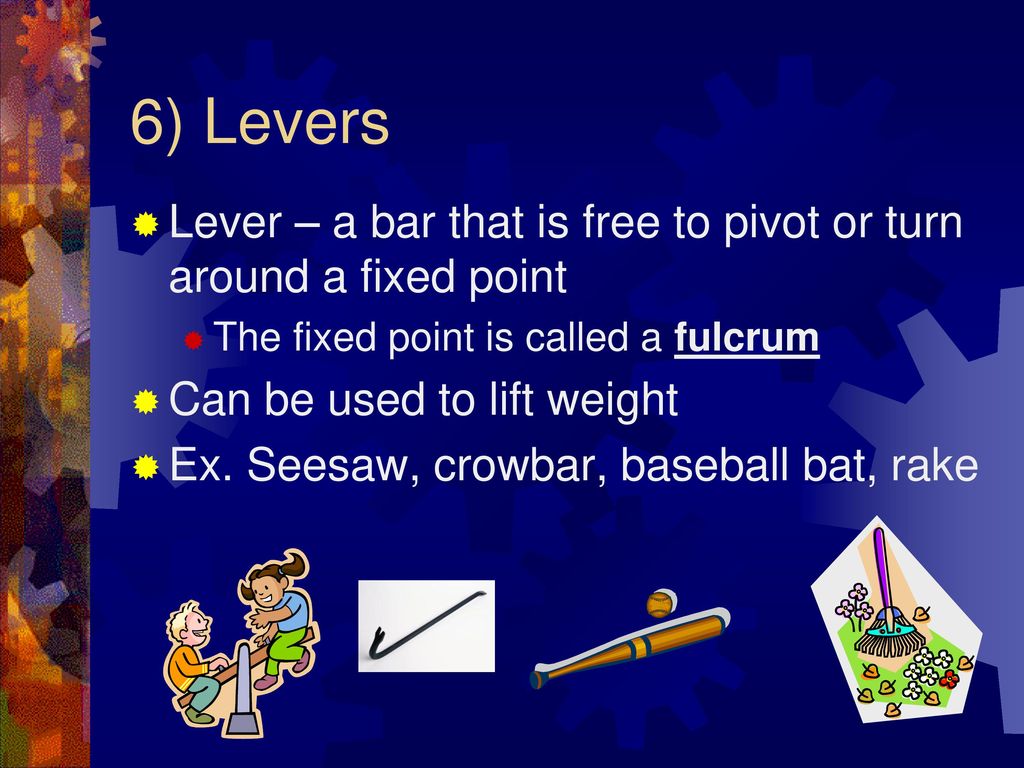 Agenda for 5/13/16 Simple Machines Notes Classes of Levers worksheet