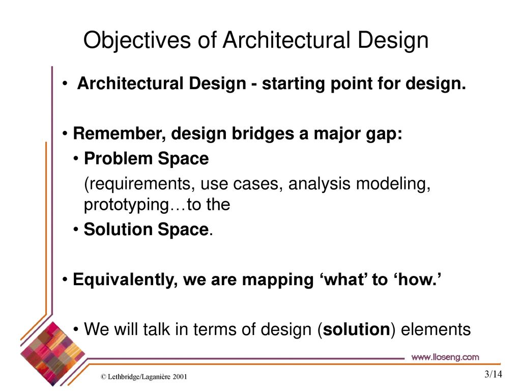 Objectives of Architectural Design