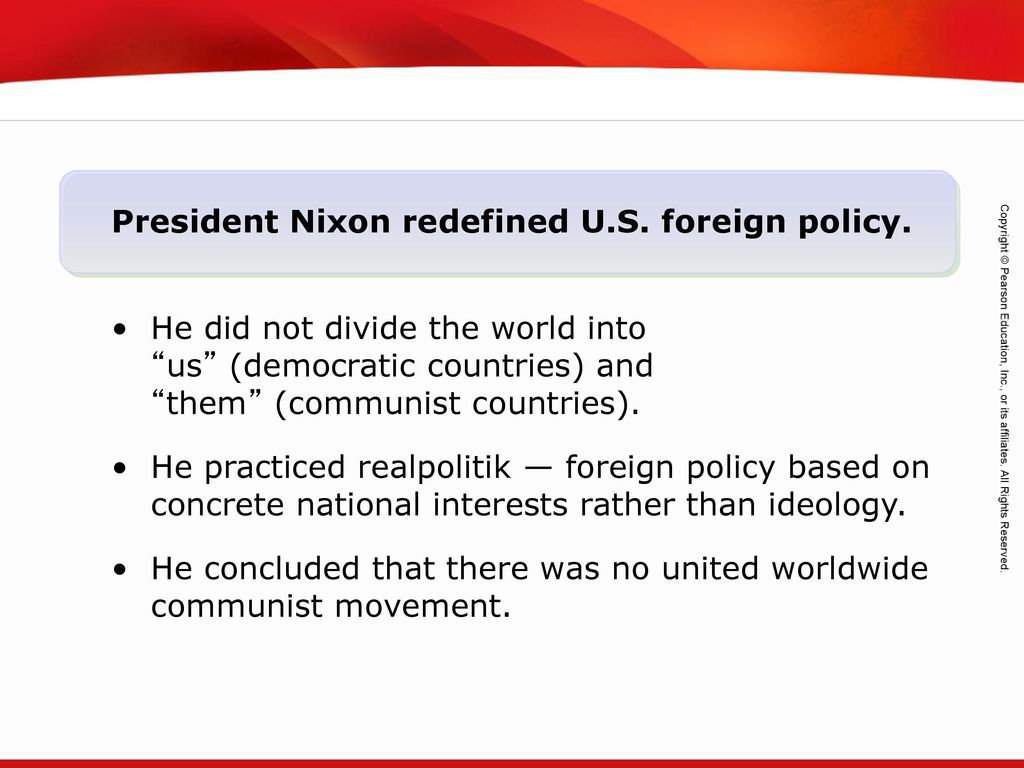 Nixon's Foreign Policy. - Ppt Download