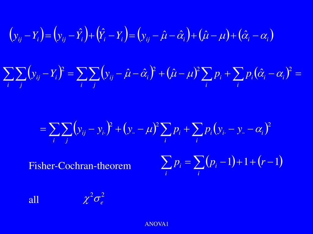 Fisher-Cochran-theorem