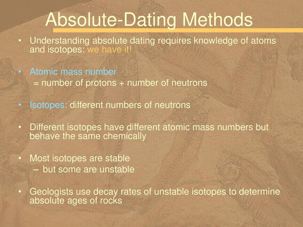 Absolute dating definition in Detroit