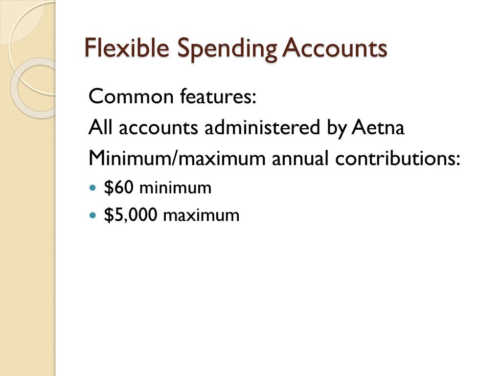 Flexible Spending Accounts (FSAs) ppt download