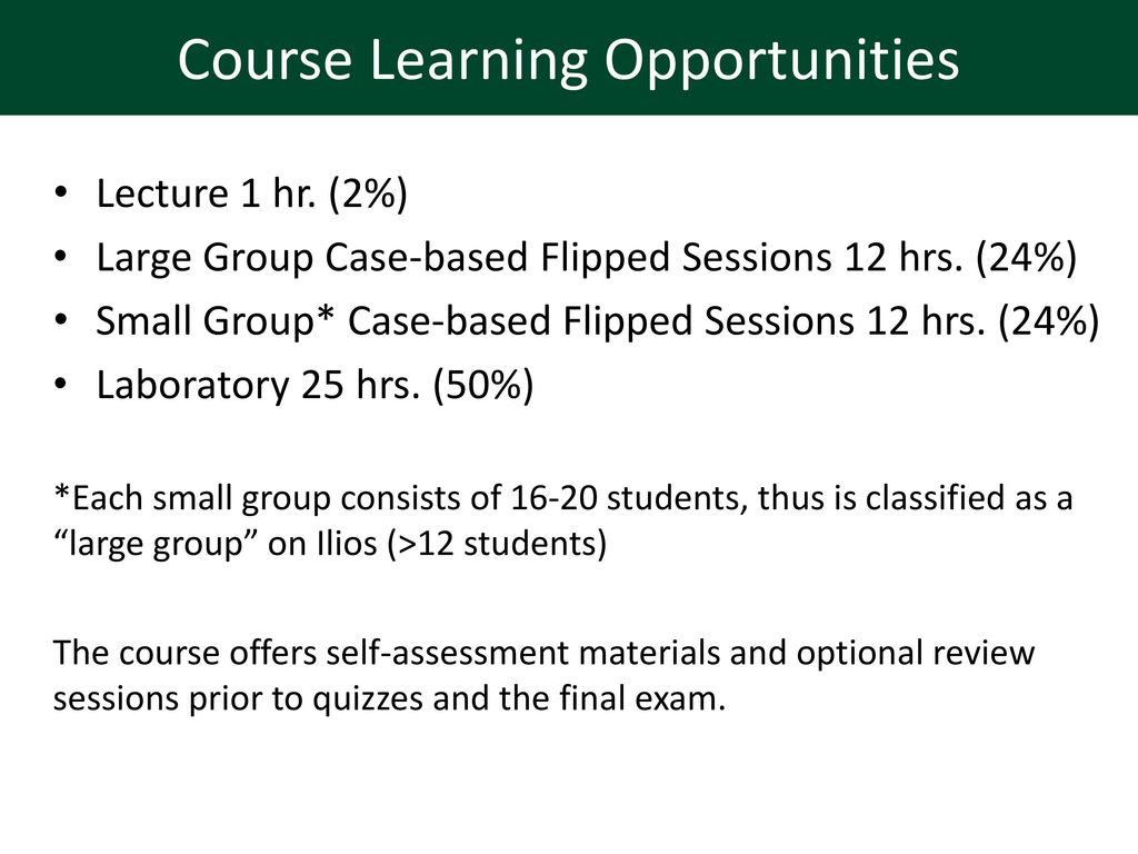 Course Learning Opportunities