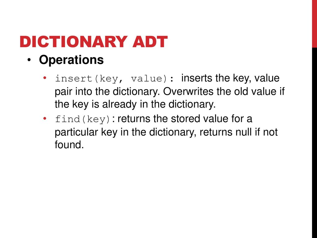 October 2nd – Dictionary ADT - ppt download
