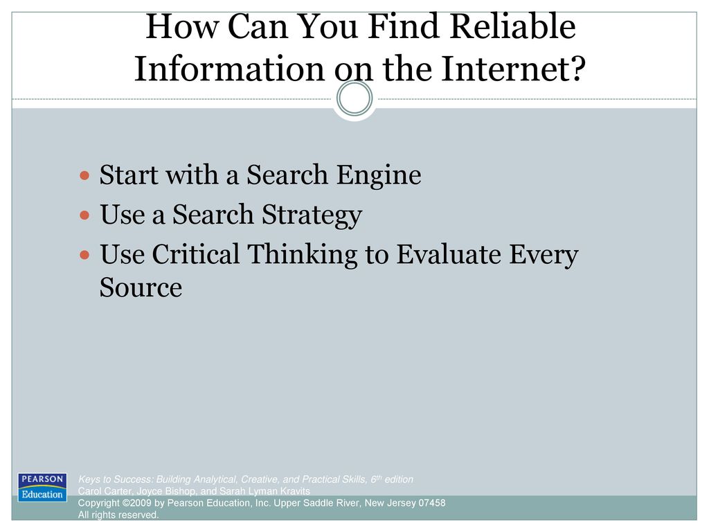 How Can You Find Reliable Information on the Internet