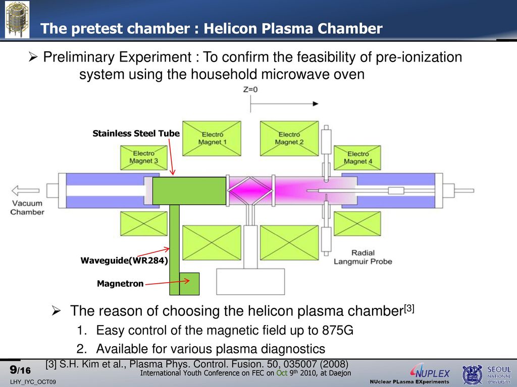 The pretest chamber : Helicon Plasma Chamber