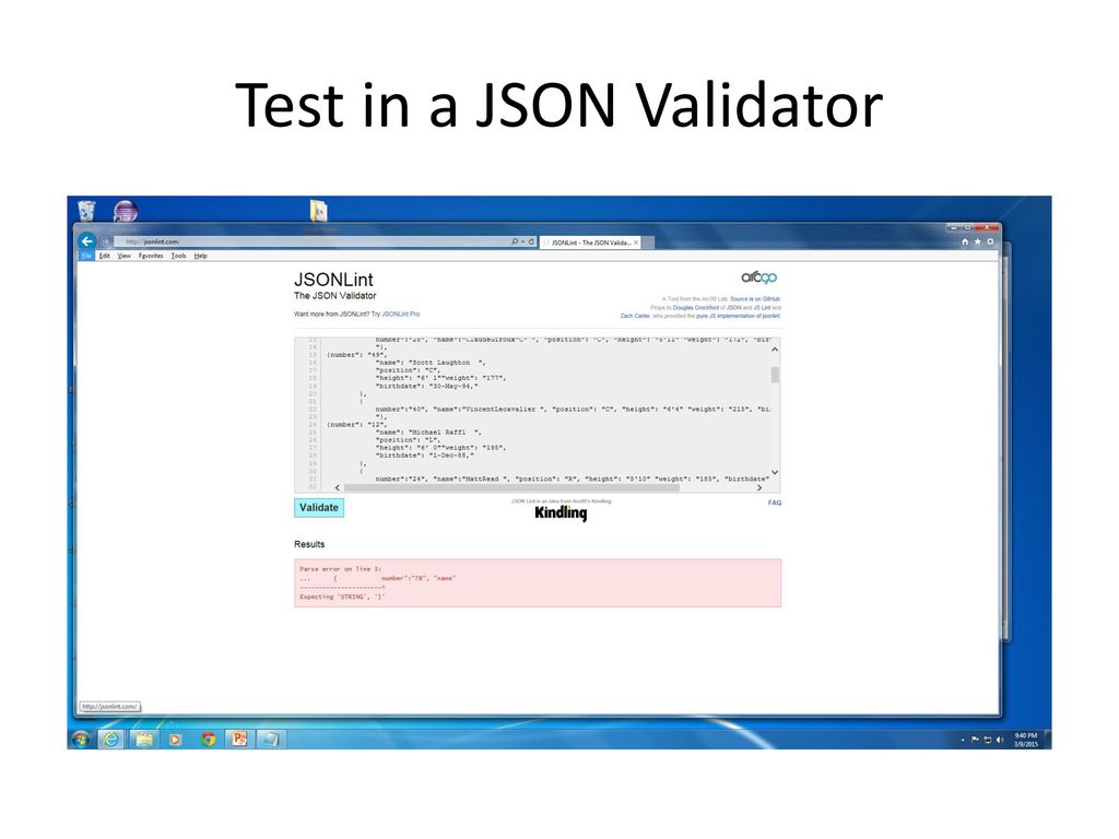 Making a json file ppt download
