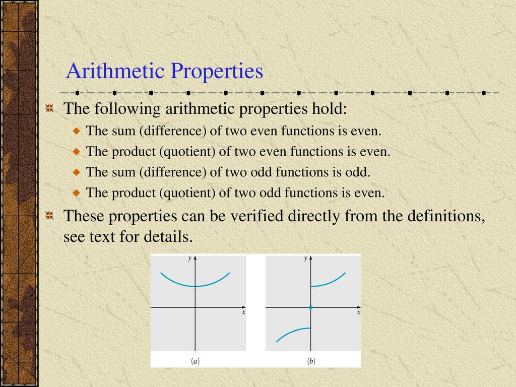 Ch 10.4: Even and Odd Functions - ppt download