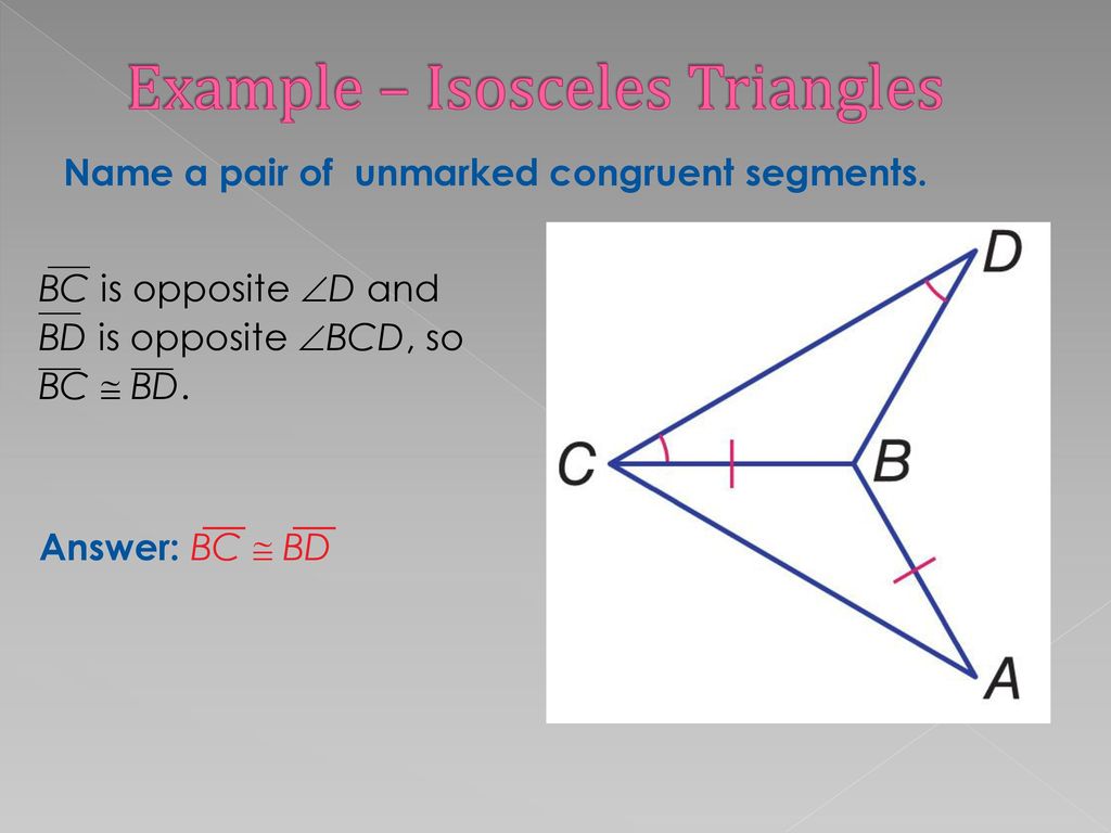 Example – Isosceles Triangles