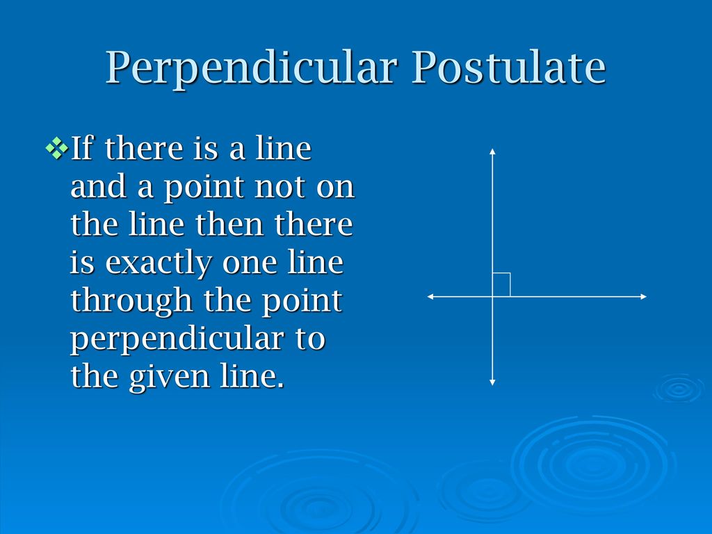 Perpendicular Postulate