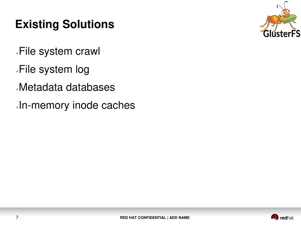 Efficient data maintenance in glusterfs using databases ppt download
