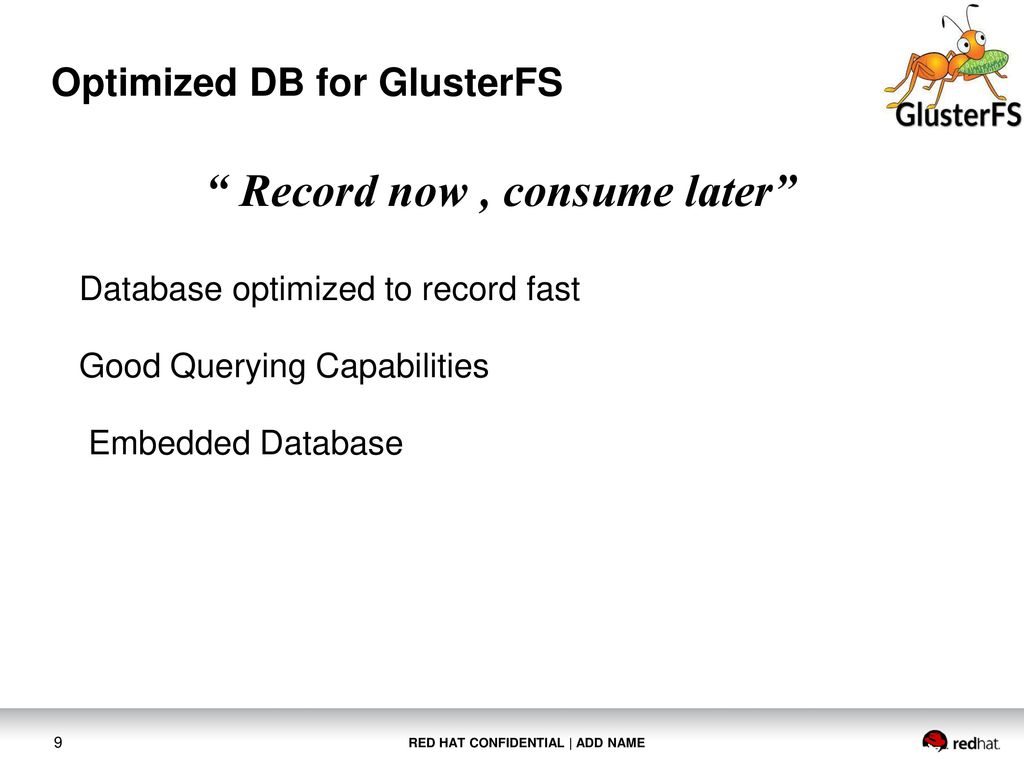 Efficient data maintenance in glusterfs using databases ppt download