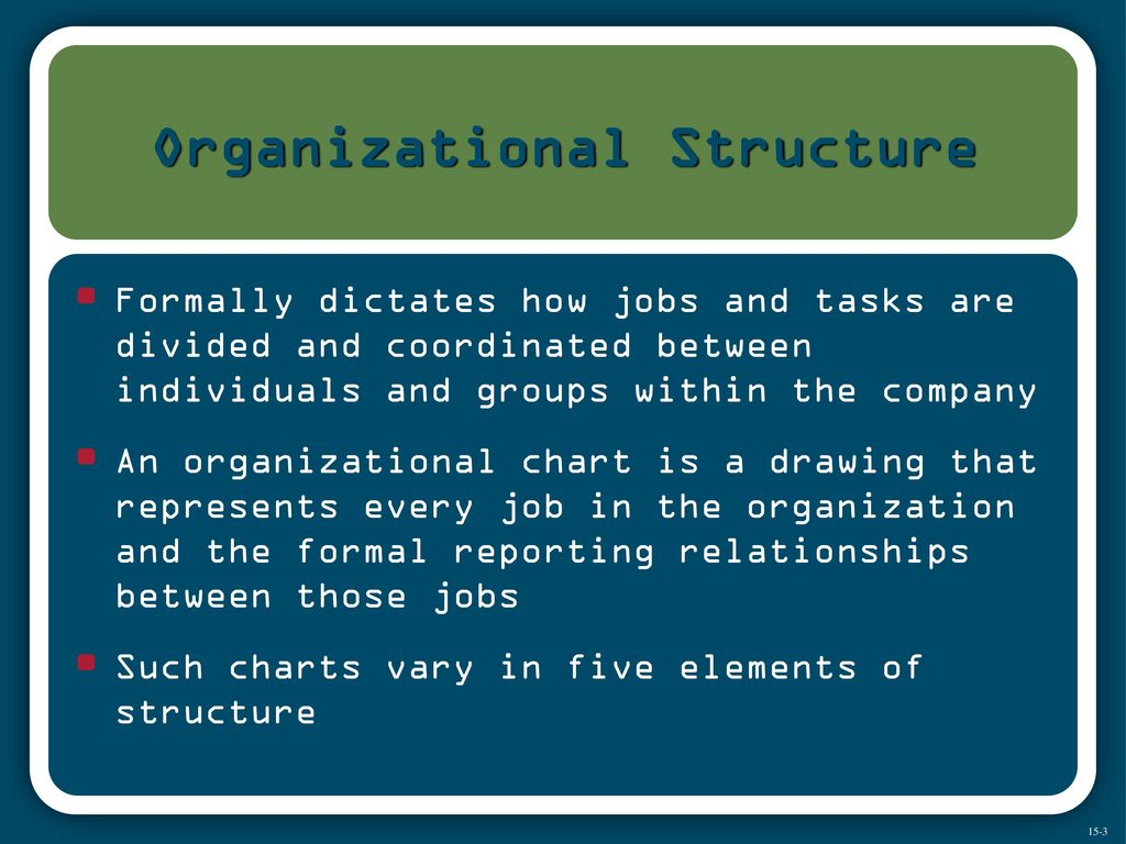 Organizational Structure - ppt download