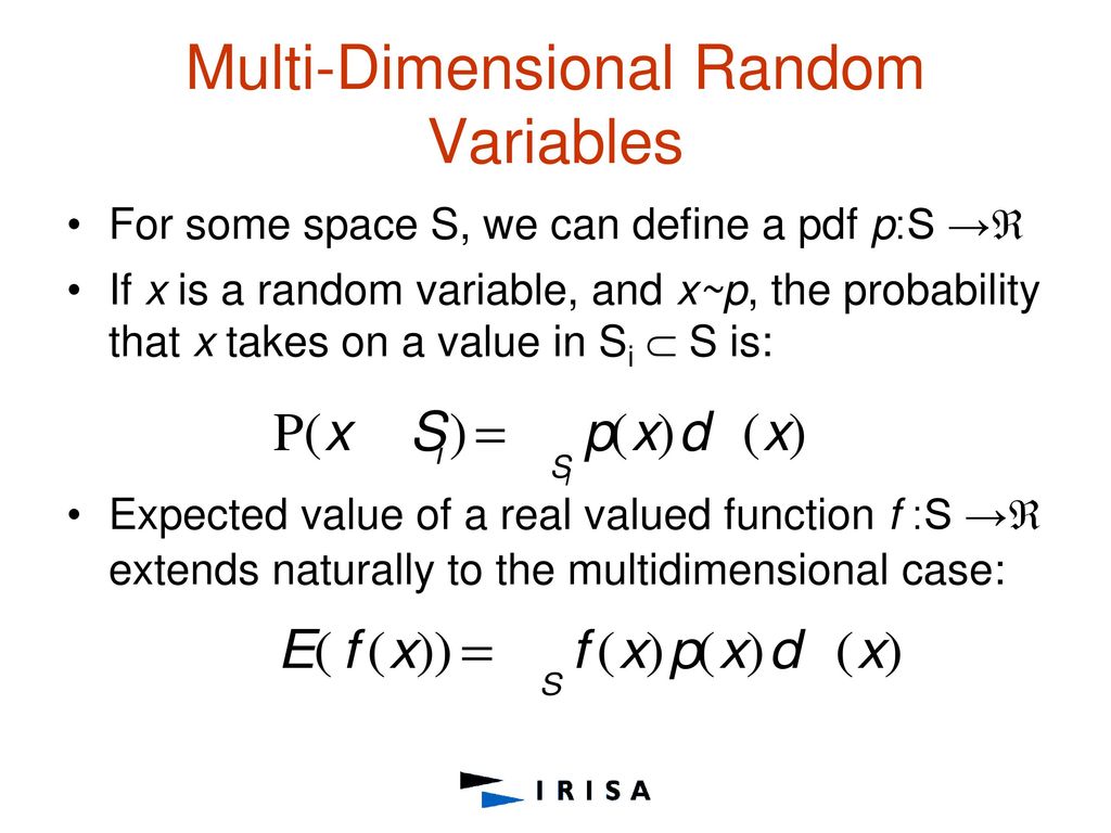 Multi-Dimensional Random Variables