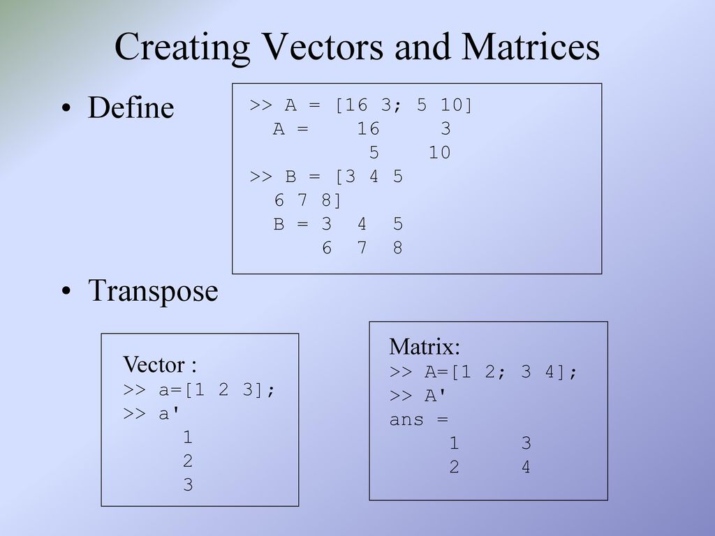 Introduction to MATLAB - ppt download