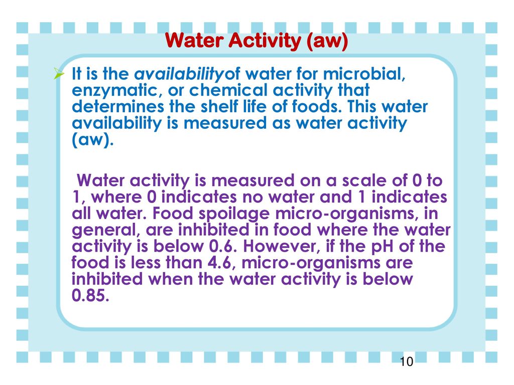 Water Activity (aw)