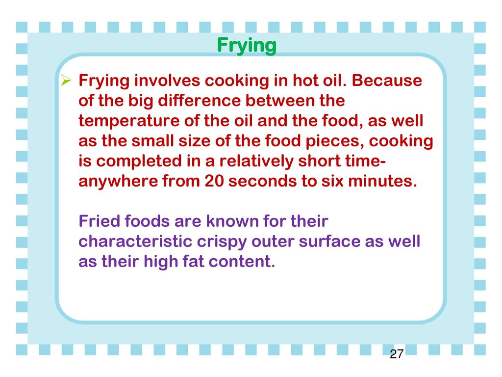 Frying