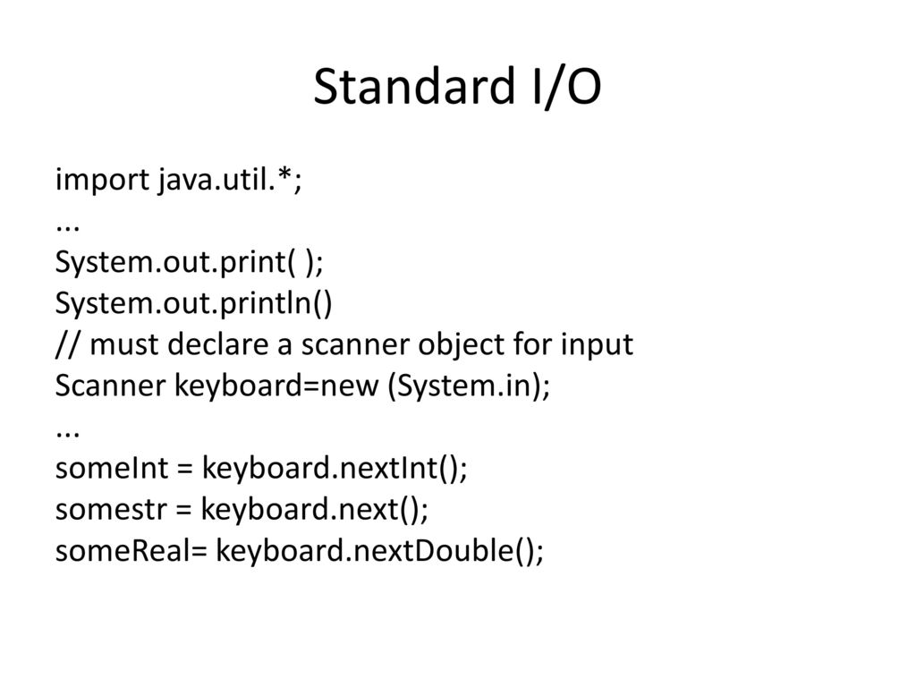 Crash course in the Java Programming Language - ppt download