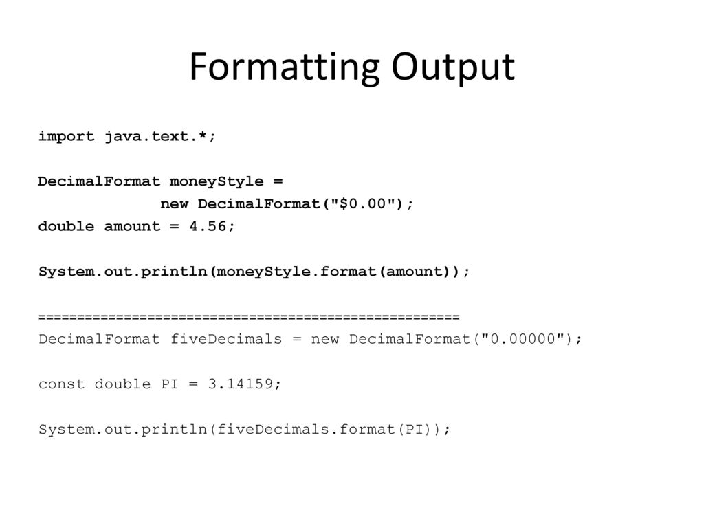 Crash course in the Java Programming Language - ppt download