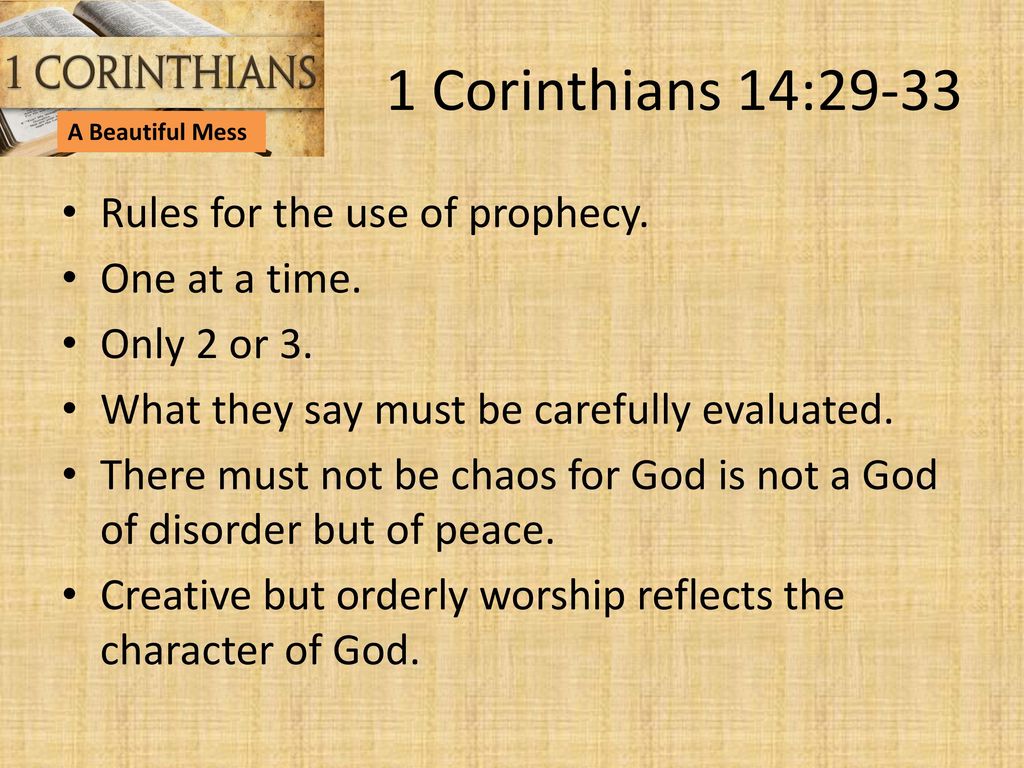 1 Corinthians A Beautiful Mess Ppt Download