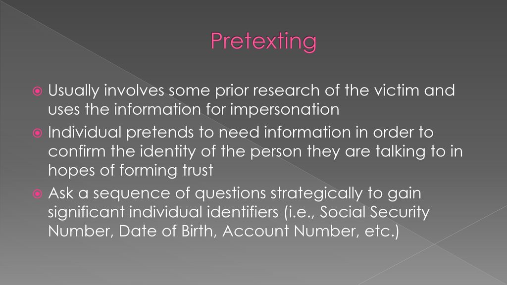 Social Engineering Charniece Craven COSC ppt download