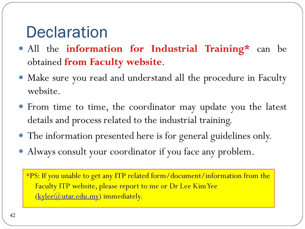 how to make a industrial training report
