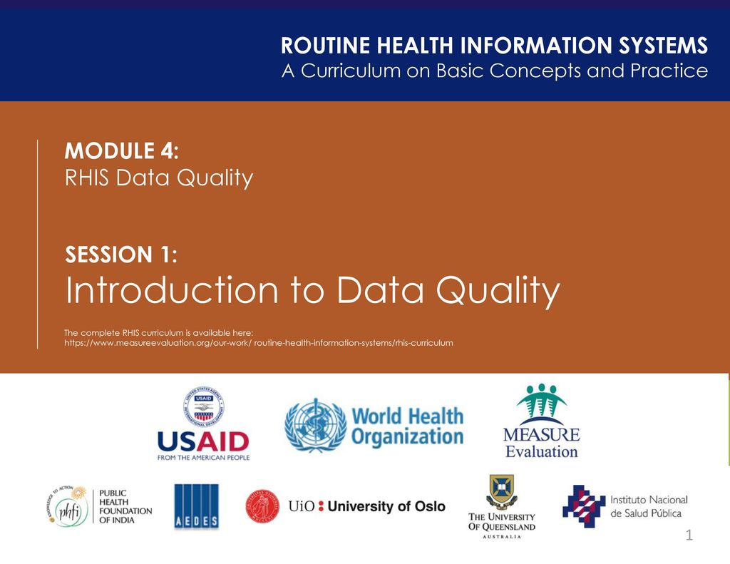 Introduction to Data Quality