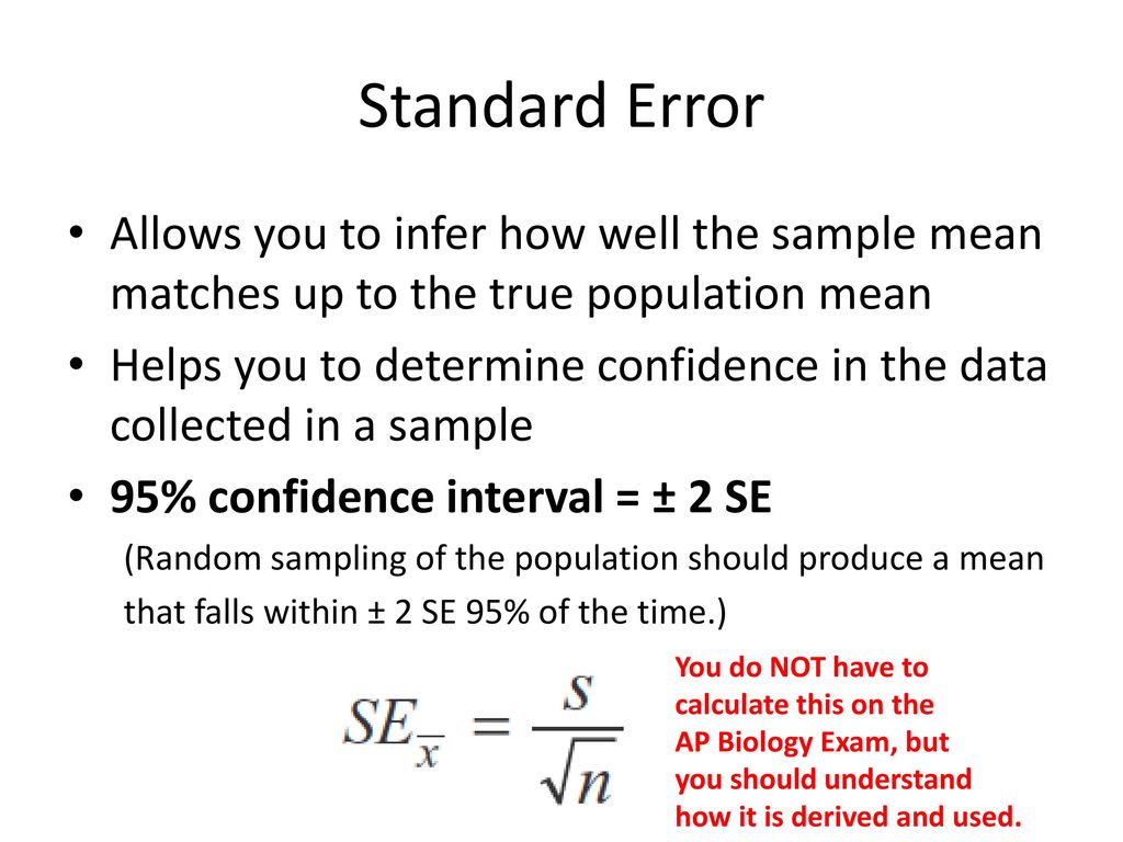 calculate standard error of population calculate standard error of population