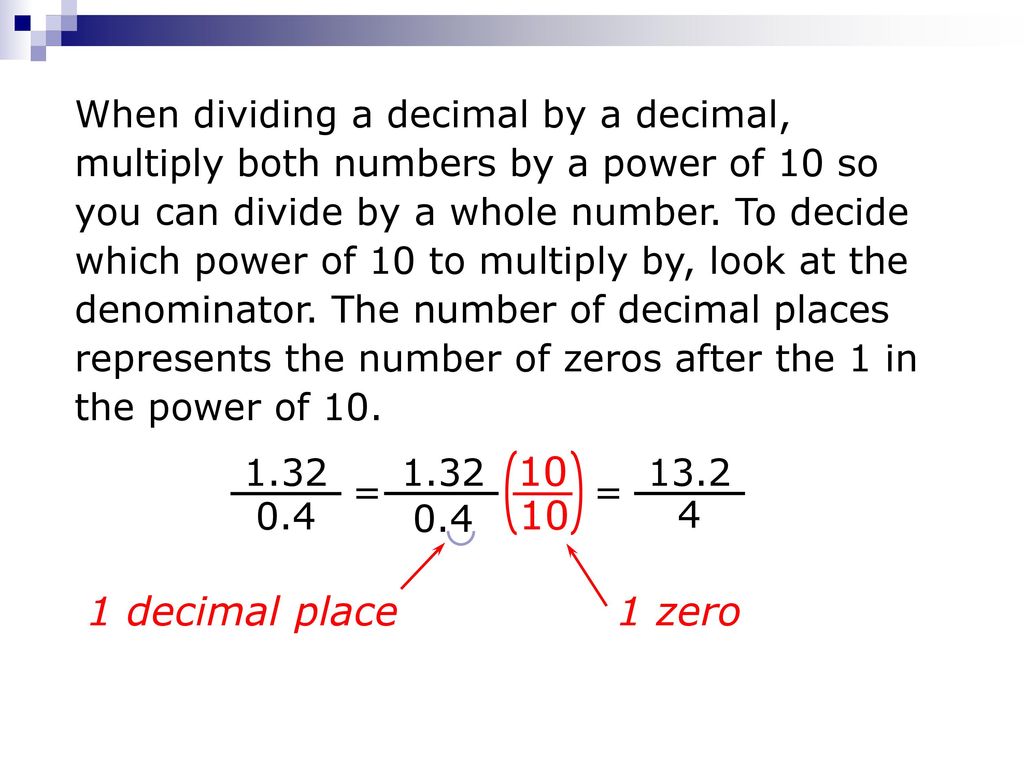 Multiplying And Dividing Decimals Ppt Download