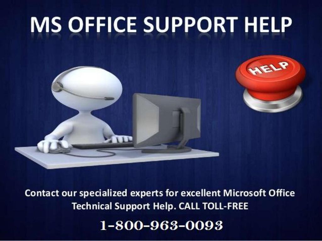 Ms office technical support number