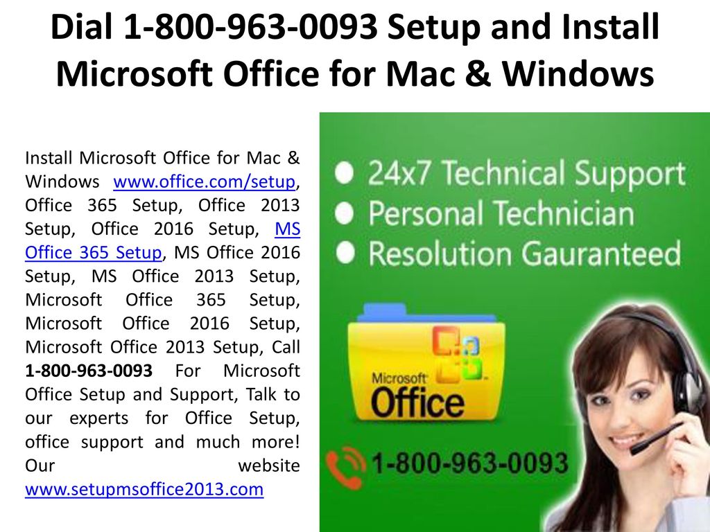 Dial Setup and Install Microsoft Office for Mac & Windows