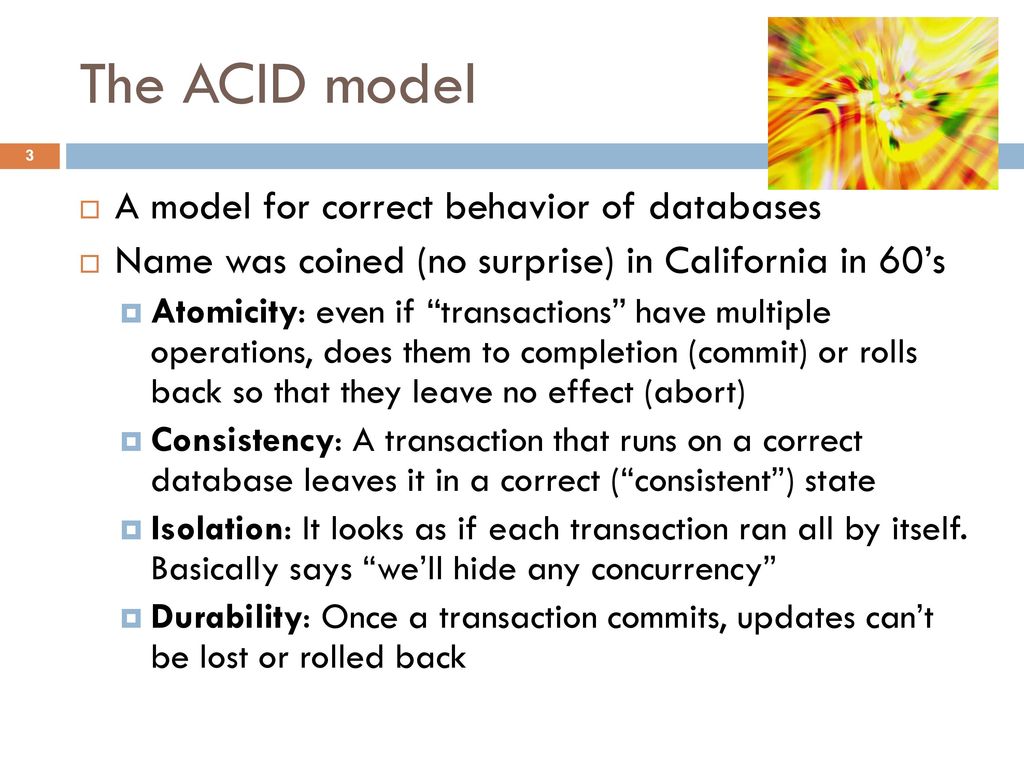 THE BASE METHODOLOGY versus THE ACID MODEL - ppt download